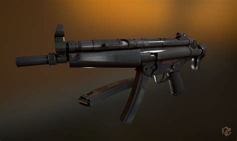 Low Poly Mp5 3d Model 25 Max Free3d