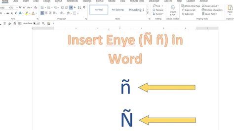insert enye symbol   word insert    symbol fast youtube