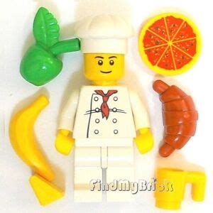 M515 Lego Restaurant Pizza Chef Minifigure Foods Taco Guy Cook NEW EBay