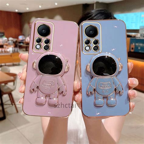 Casing Infinix Hot S NFC X X B X X B X F Phone Case With Astronaut Holder Soft