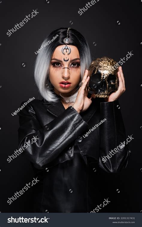 Sexy Ash Blonde Woman Witch Costume Stock Photo 2201317431 Shutterstock