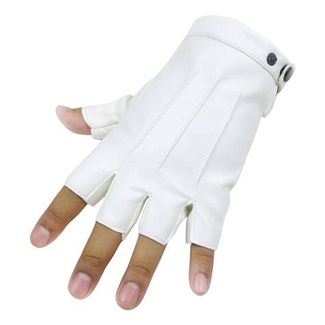 Fingerless Driving Gloves PU Leather Outdoor Sport Half Finger Glove