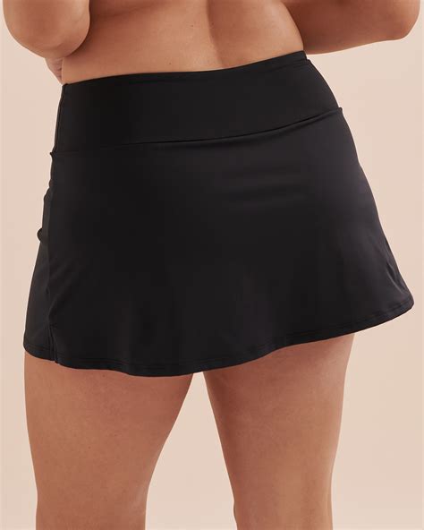 EAU DE SEA Tropical Skirt Bikini Bottom Black Bikini Village