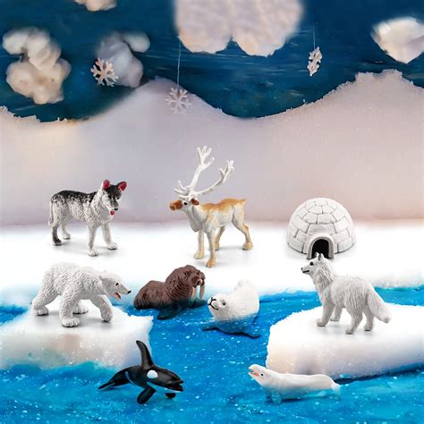 Arctic Fox Habitat Diorama