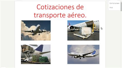 Cotización Transporte Aéreo Ejemplo Y Explicación Youtube