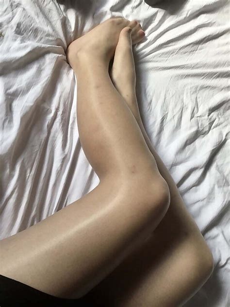 Shiny Nude Pantyhose Photo AShemaletube