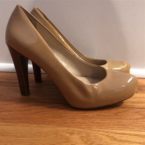 Nude Patent Leather Franco Sarto Pumps Gem