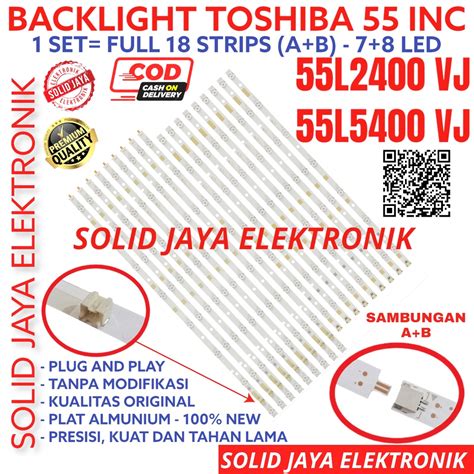 Jual BACKLIGHT TV LED TOSHIBA 55 INC 55L2400 55L5400 55L2400VJ