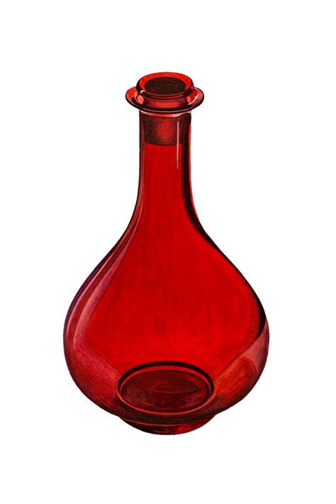 Vintage Clipart Flasche Gefäß Kostenloses Stock Bild Public Domain