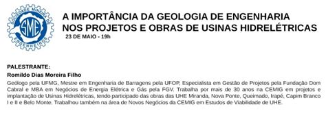 A Import Ncia Da Geologia De Engenharia Nos Projetos E Obras De Usinas