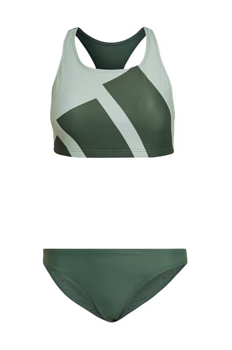 adidas Sport Performance Bikini Big Logo Graphic Bikini Grå Bikini Ellos no