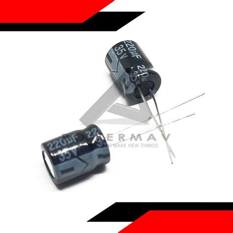 2pcs 220uf 35v Capacitor Powermav Electronics Store