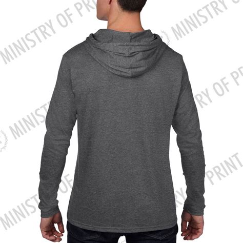 Anvil 987 Long Sleeves Hooded Tee Corporate Ts Ministry Of Print