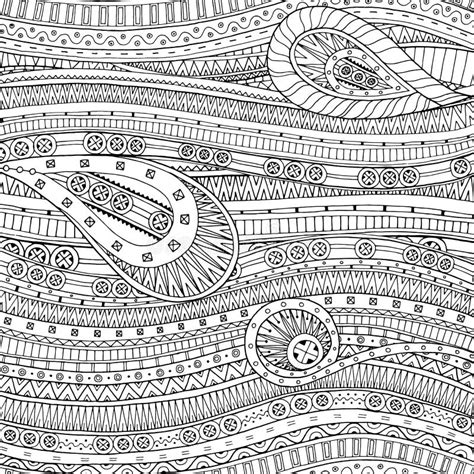 Doodle Pattern With Doodles And Ethnic Pattern Stock Vector