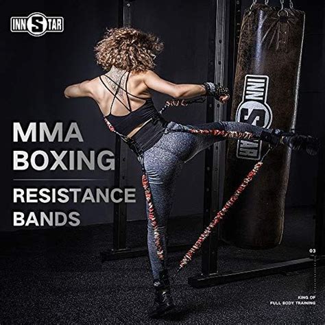 INNSTAR MMA Boxing Training Natural Latex Resistance Band Set