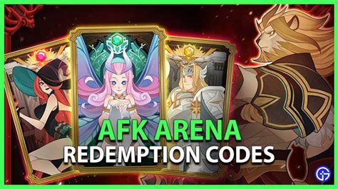 Afk Arena Redeem Codes August 2023 Not Expired