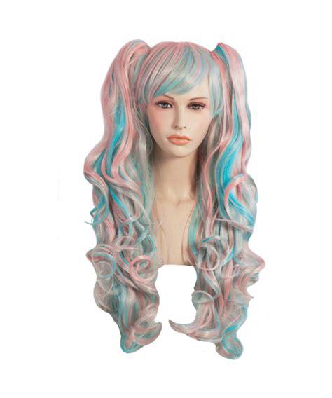 Adult Blue And Pink Cosplay Wig - Costume Wigs