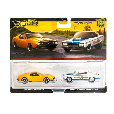 Hot Wheels Premium Kili Paket Amc Javelin Amc Rebel Machine Jbl