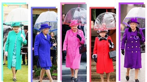 Queen Elizabeth Has An Umbrella In Every Color To Match Her Outfits ...