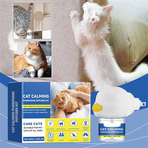 Ftwujt 3.54 in Cat Calming,Cat Calming Diffuser,Stop Cats From
