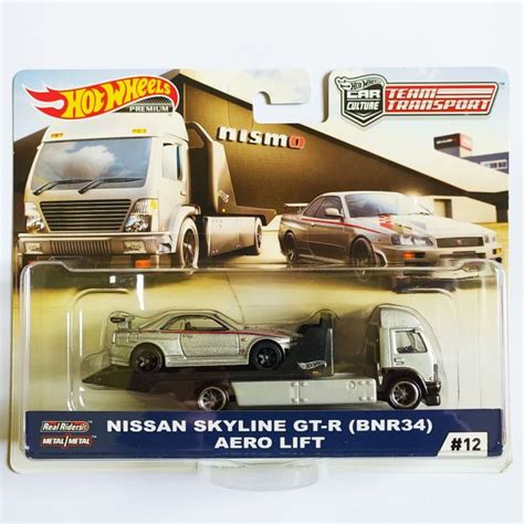 Hot Wheels Premium Car Culture Team Transport Nissan Skyline GT R R34 BNR34 Aero Lift Lazada