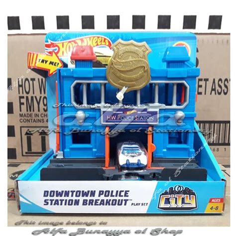 Jual Hot Wheels City ORI Downtown Police Station Breakout Hotwheels Shopee Indonesia