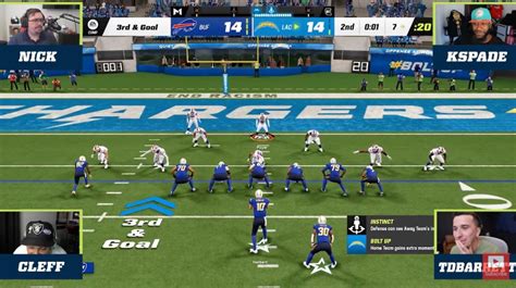 madden nfl  gameplay video head  head  commentary