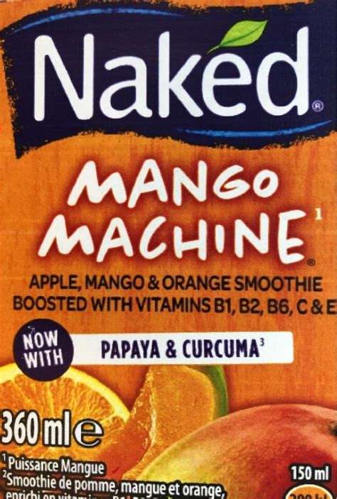 Naked Mango Machine Apple Mango Orange Smoothie 360 Ml