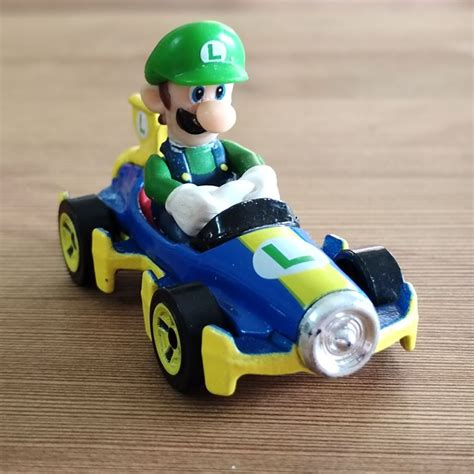 Hot Wheels Mario Kart Luigi Mach Loose Shopee Malaysia