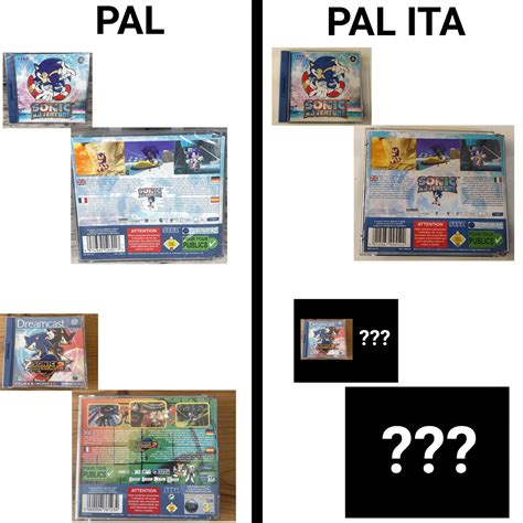 Sonic Adventure 2 Dreamcast Different Pal Versions View Comment
