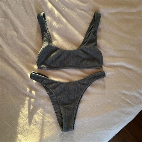 Teal Blue Hollister Bikini Set Sizes TOP S Depop