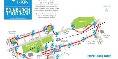 Edinburgh walking tour map. Edinburgh walks map (Scotland - UK) to ...