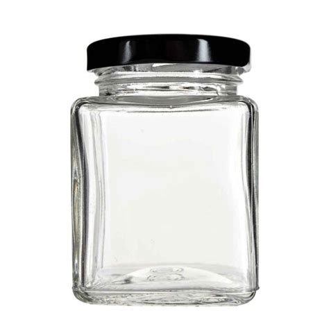 Buy Premium 375 Ml Square Glass Jars Beekeeping Gear
