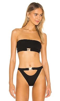 Superdown Hadlee Bikini Top In Black Revolve