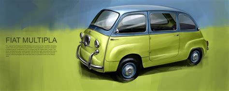 Fiat Multipla By Goodrichdesign On Deviantart Fiat Fiat 600 Mini Cars