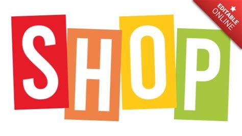 Como Se Escreve Shop - Shop | Efecto Con Letras Rectangulares Coloreadas | Generador de ...