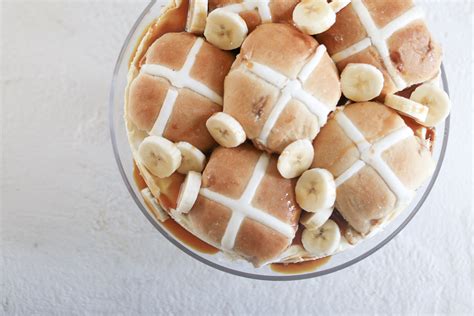 Banana Caramel Hot Cross Bun Cheesecake Recipe Fat Mum Slim