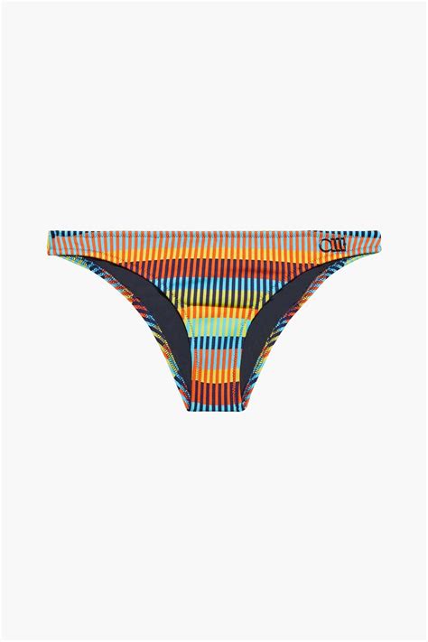 SOLID STRIPED The Rachel tief sitzendes Bikini Höschen mit Streifen
