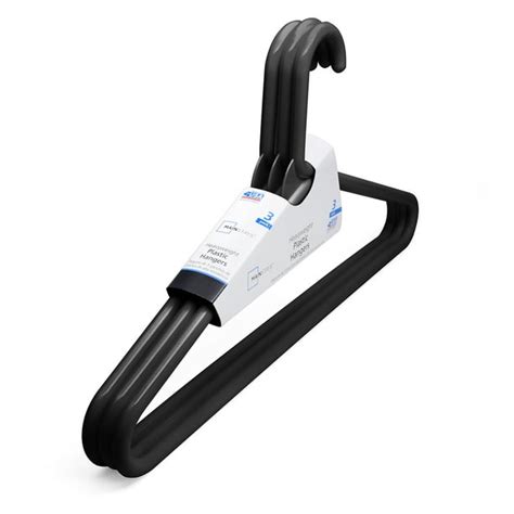 Mainstay Black Super Heavy Weight Hangers 3 Count