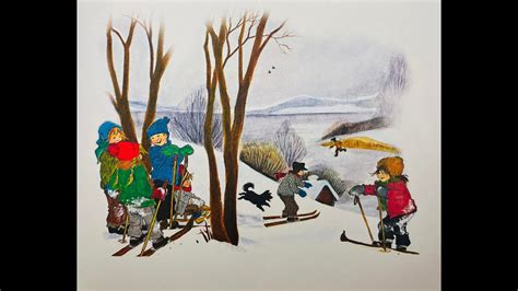 Катание на санках Дети из Бюллербю - YouTube