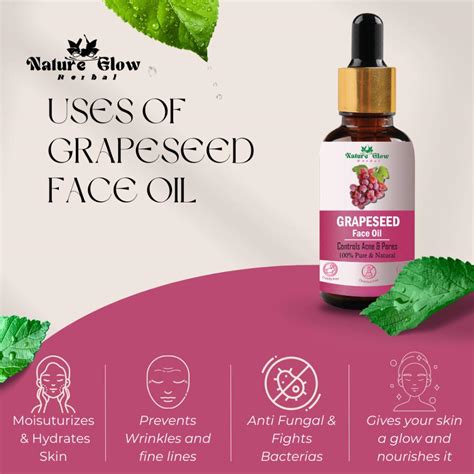Buy Nature Glow Herbal Grapeseed Facial Oil Online
