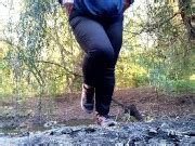 Milf In Jeans And Sanitary Pad On Panties Pissing On The River Xxx Mobile Porno Videos