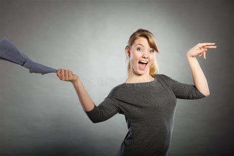 Blonde Maid Cleaning In Kitchen Stock Image Image Of Flat Indoors