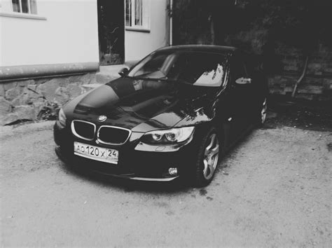 Черно-белый фото сет. — BMW 3 series Coupe (E92), 2 л., 2008 года ...