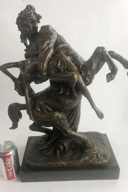 Greco Mitologia Centaures Naked Woman Bronzo Statua Lost Cera Metodo Scultura Eur