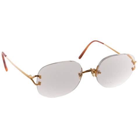 Cartier C Decor Gold Rimless Glasses Circa 1990s At 1stdibs Cartier C Decor Rimless Cartier