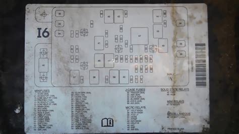 2006 Chevy Trailblazer Fuse Panel Diagram Trailblazer Fuse F