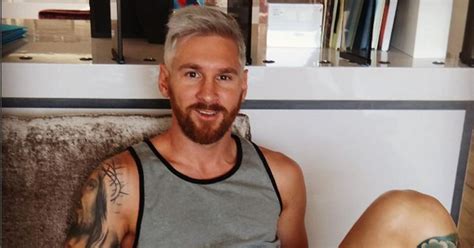 Lionel Messi Blonde Hairstyle 2016 InspirationSeek