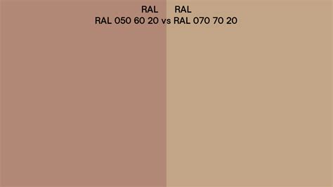 Ral Ral 050 60 20 Vs Ral 070 70 20 Side By Side Comparison