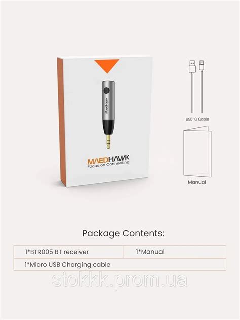 3,5-мм Bluetooth AUX-адаптер для машины,наушников MaedHawk (ID ...